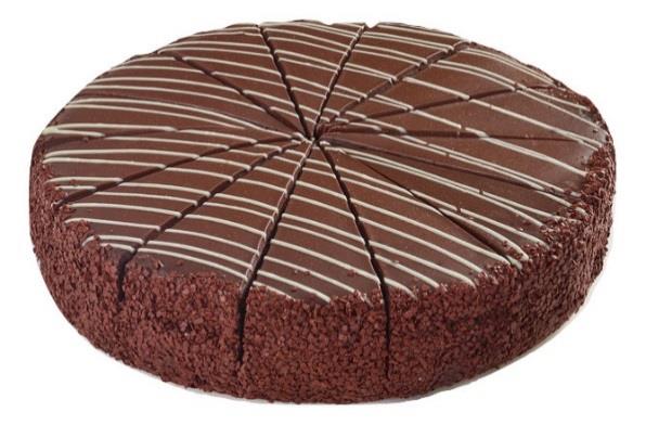 Elite Sweets - Cake - 10" Decadent Chocolate Truffle - Sliced — Case (2 CT)
