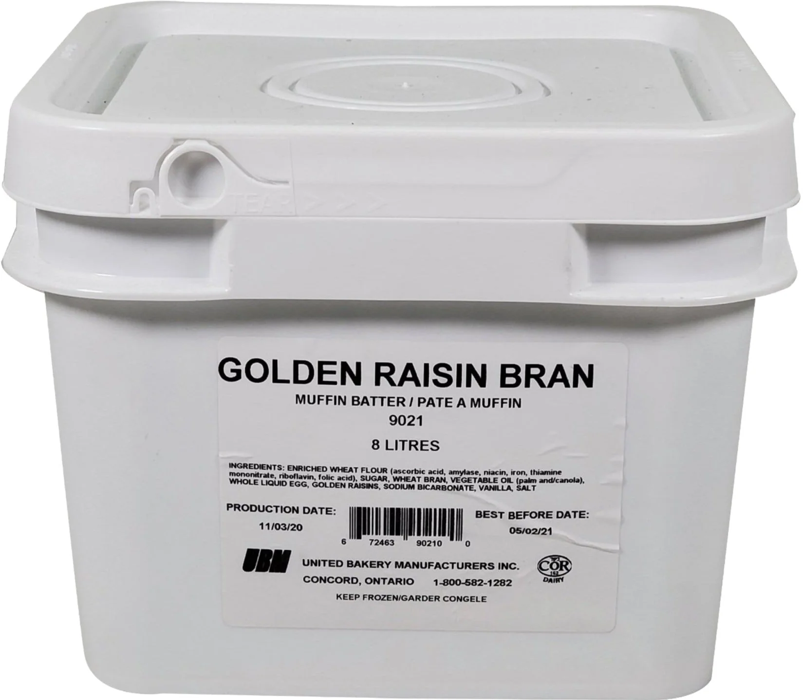 United Bakery - Muffin Batter - Golden Raisin