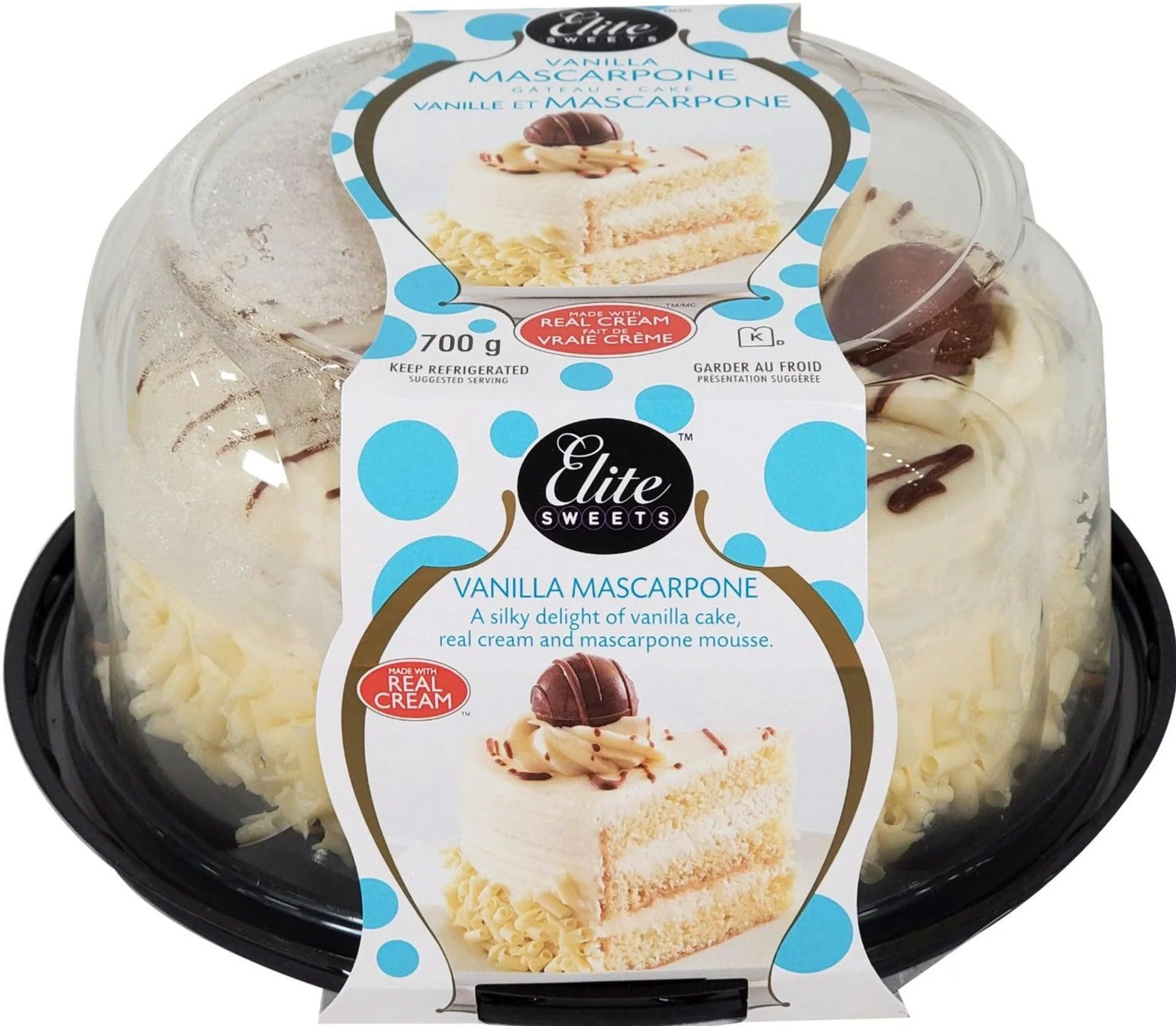 Elite Sweets - 6" Vanilla Cake / Mascarpone — Each (1 CT)