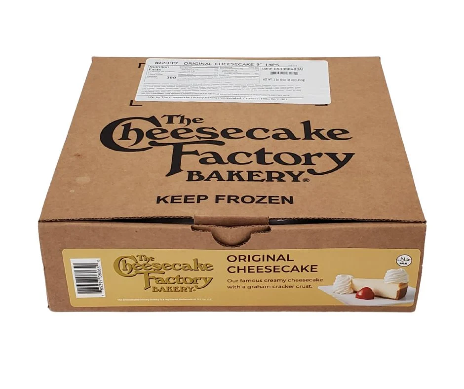 The Cheesecake Factory Original Cheesecake 9" Slice — Case (4 CT)