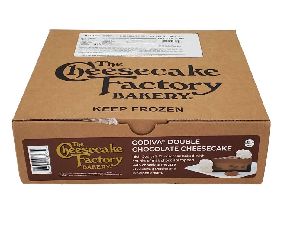 The Cheesecake Factory Godiva Double Chocolate Cheesecake 9" Slice — Each (1 CT)