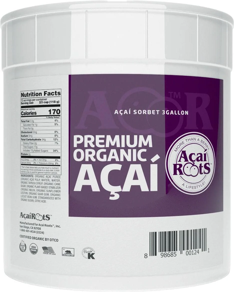 Acai Roots Premium Organic Acai Sorbet