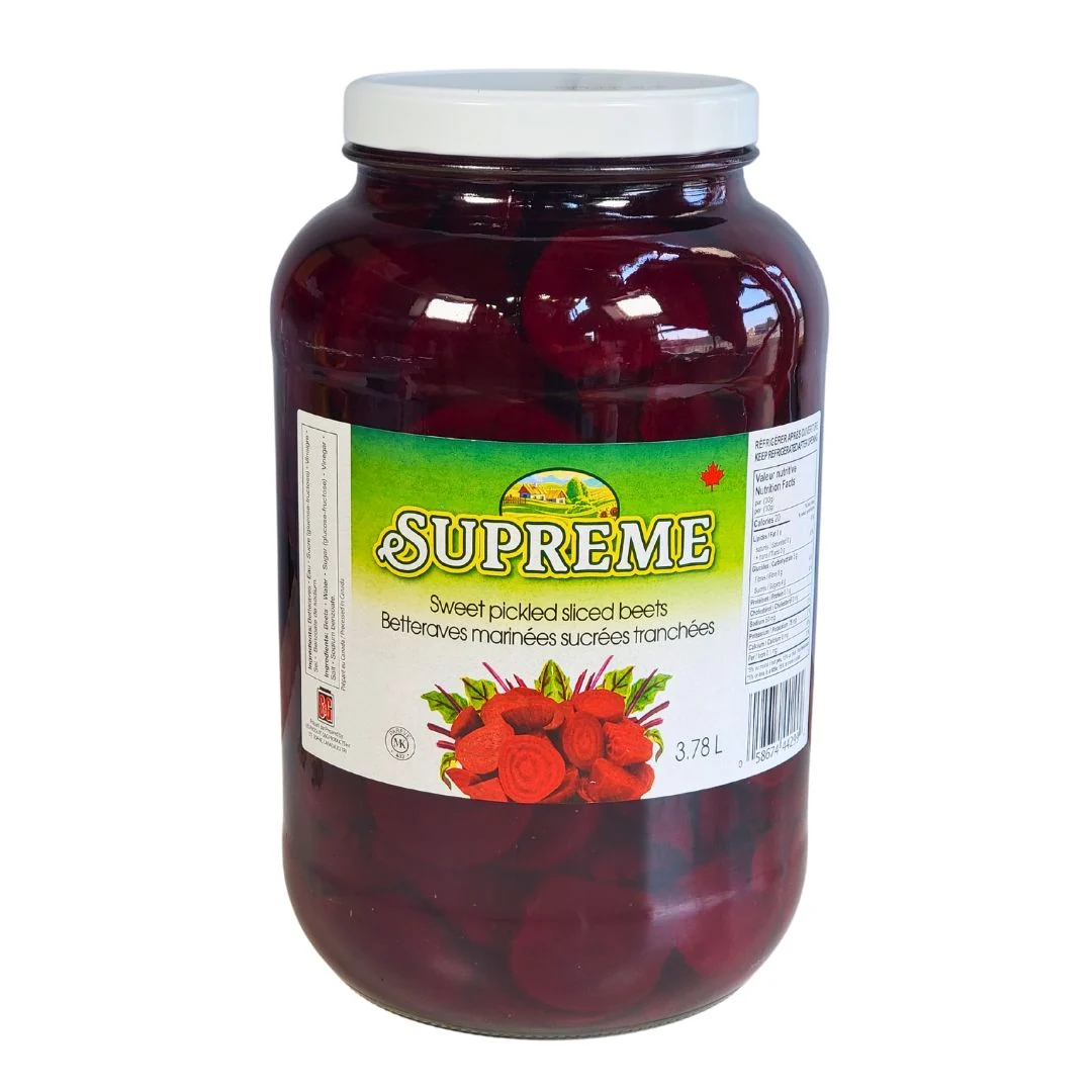 Supreme - Sweet Pickle Sliced Beets — Case (2 x 3.78 L)