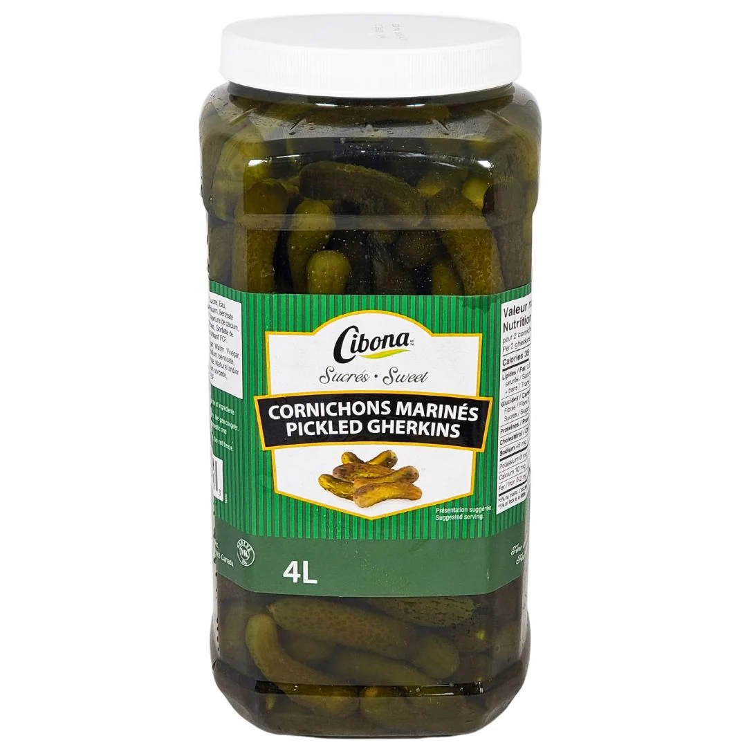 Cibona - Gherkins - Sweet - Medium — Case (2 x 4 L)