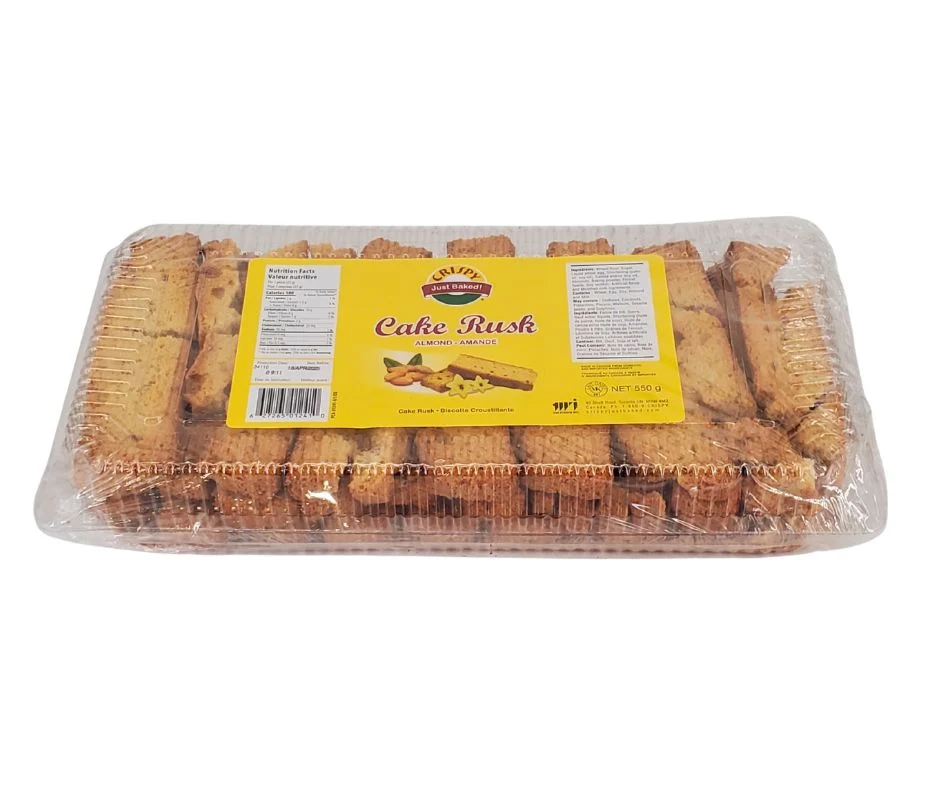 Crispy - Cake Rusk - Almond — Case (14 x 550 G)