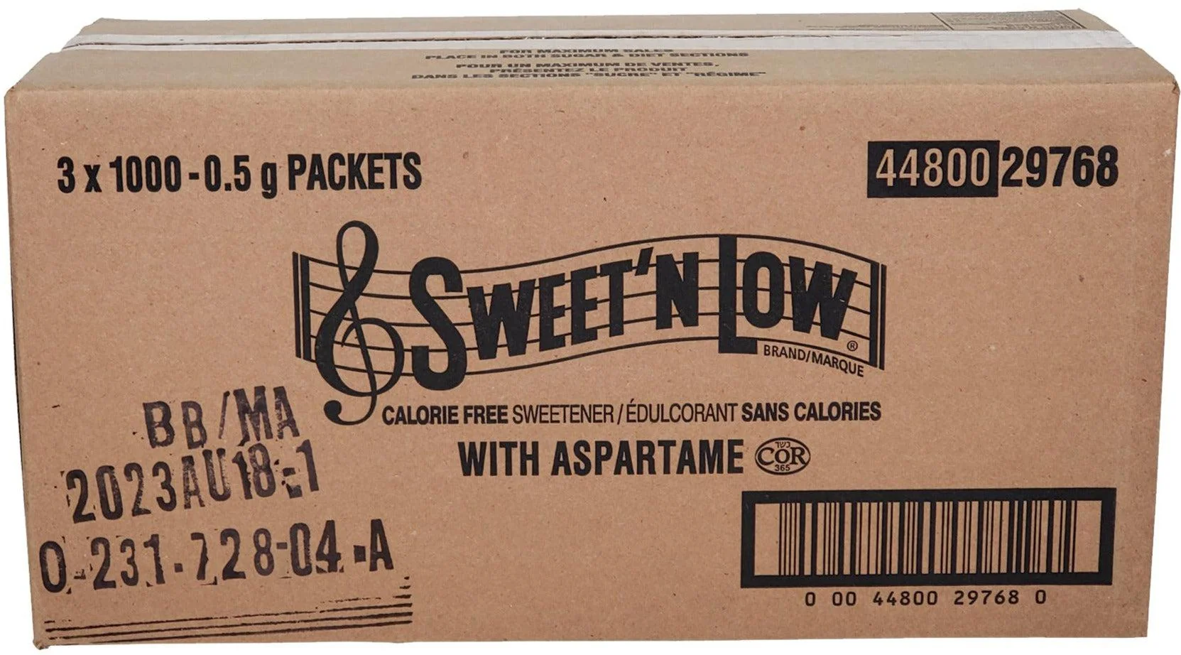 Sweet N Low - Portions - Sweetener (Blue) — Case (3000 CT)