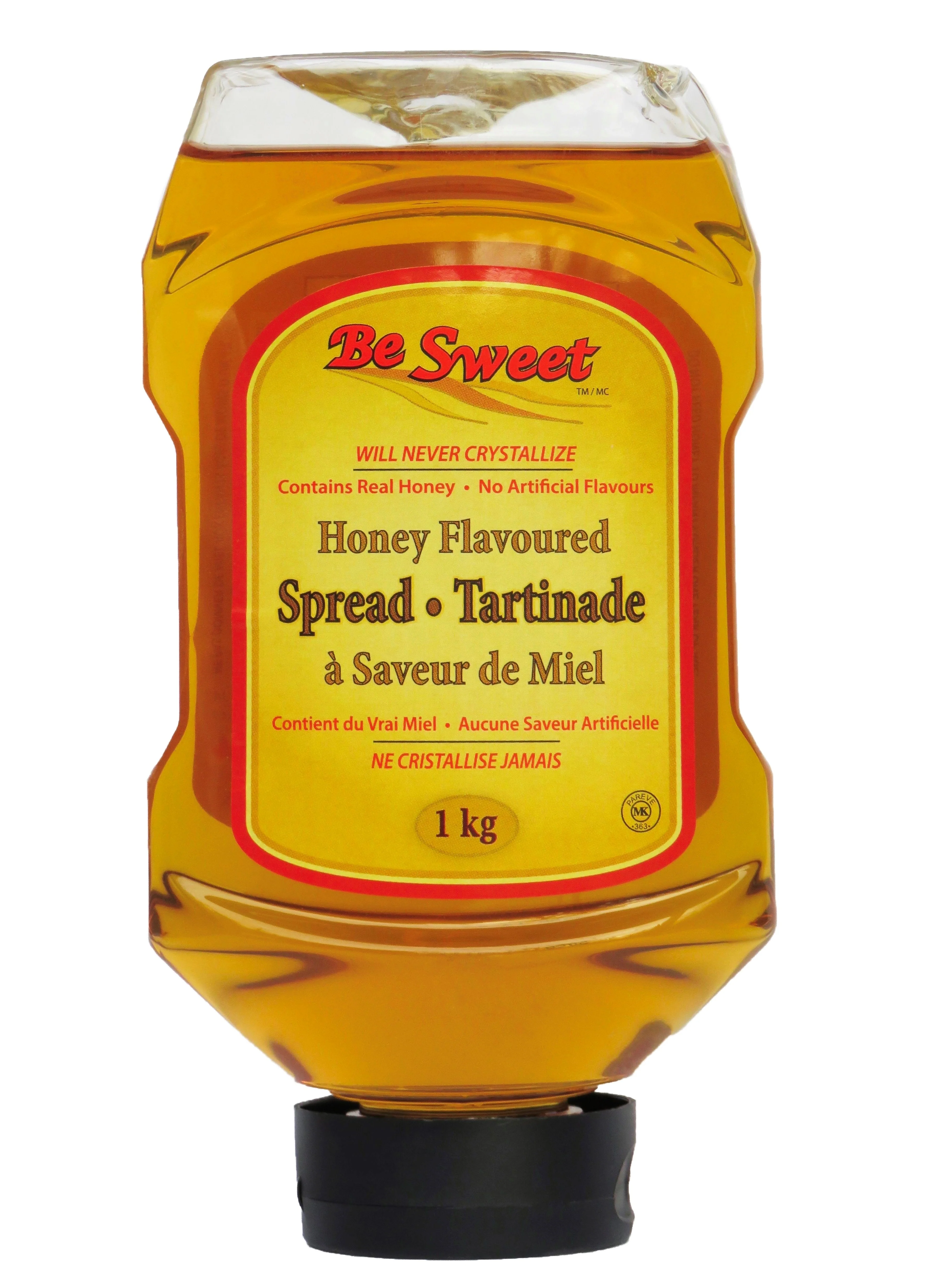Be Sweet - Honey Spread Upside Down Bottle — Each (1 KG)