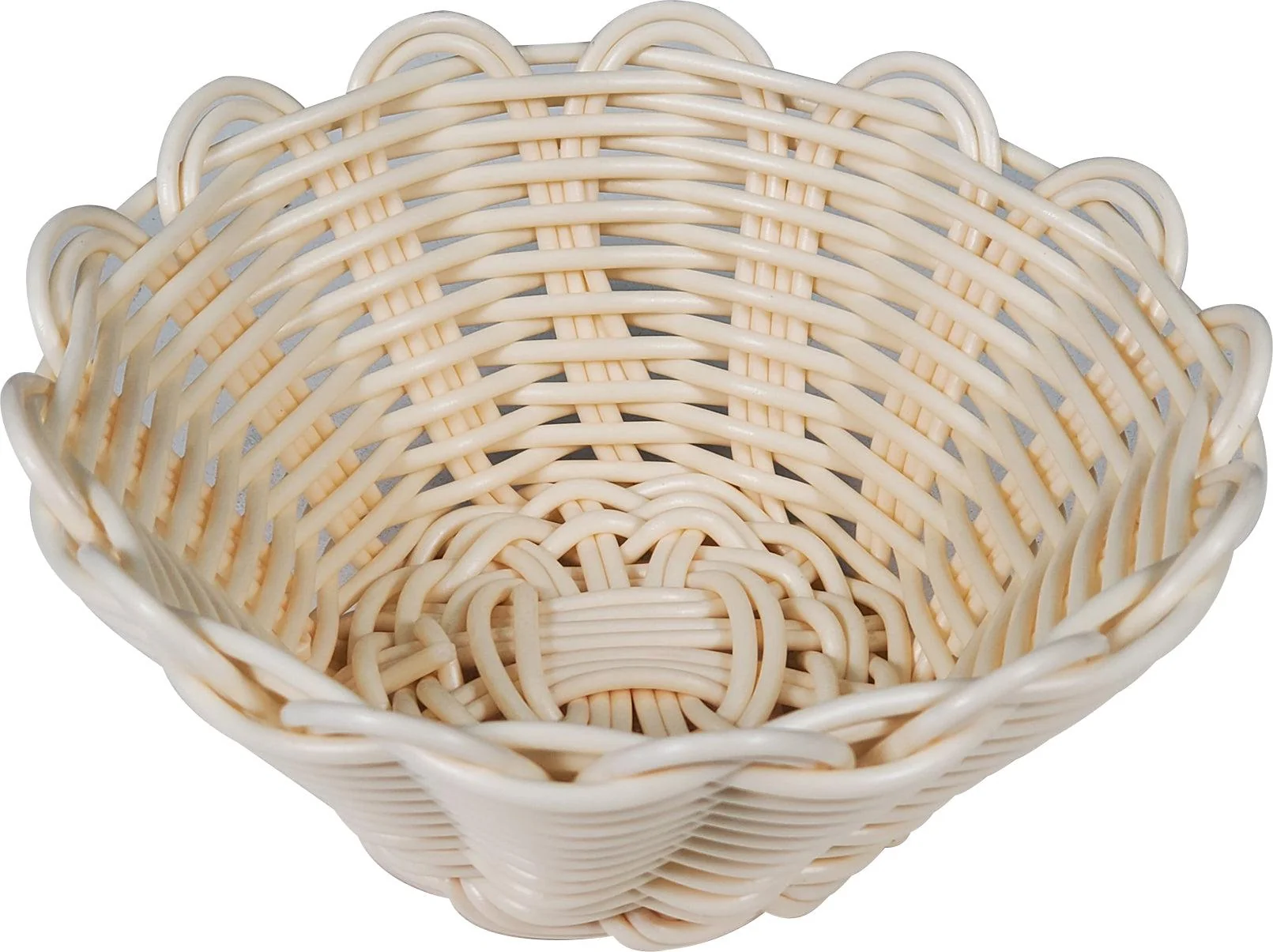 Bread Basket - Beige - 16cm/6.3" Dia - JD2171 — Each (1 CT)