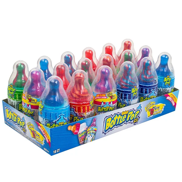 Bazooka Candy Brands - Baby Bottle Pop Tung Toos 18EA