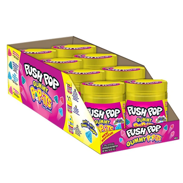 Bazooka Candy Brands - Push Pop Gummy 8x58 GR