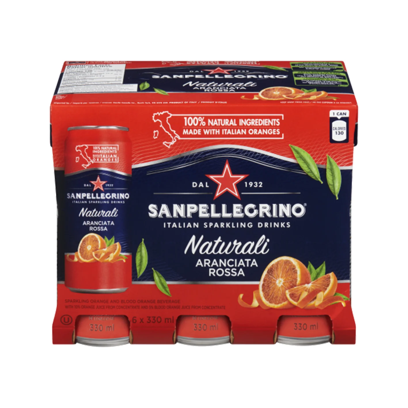 San Pellegrino - Rossa(Red) Aranciata Rossa Cans 6x330 ML