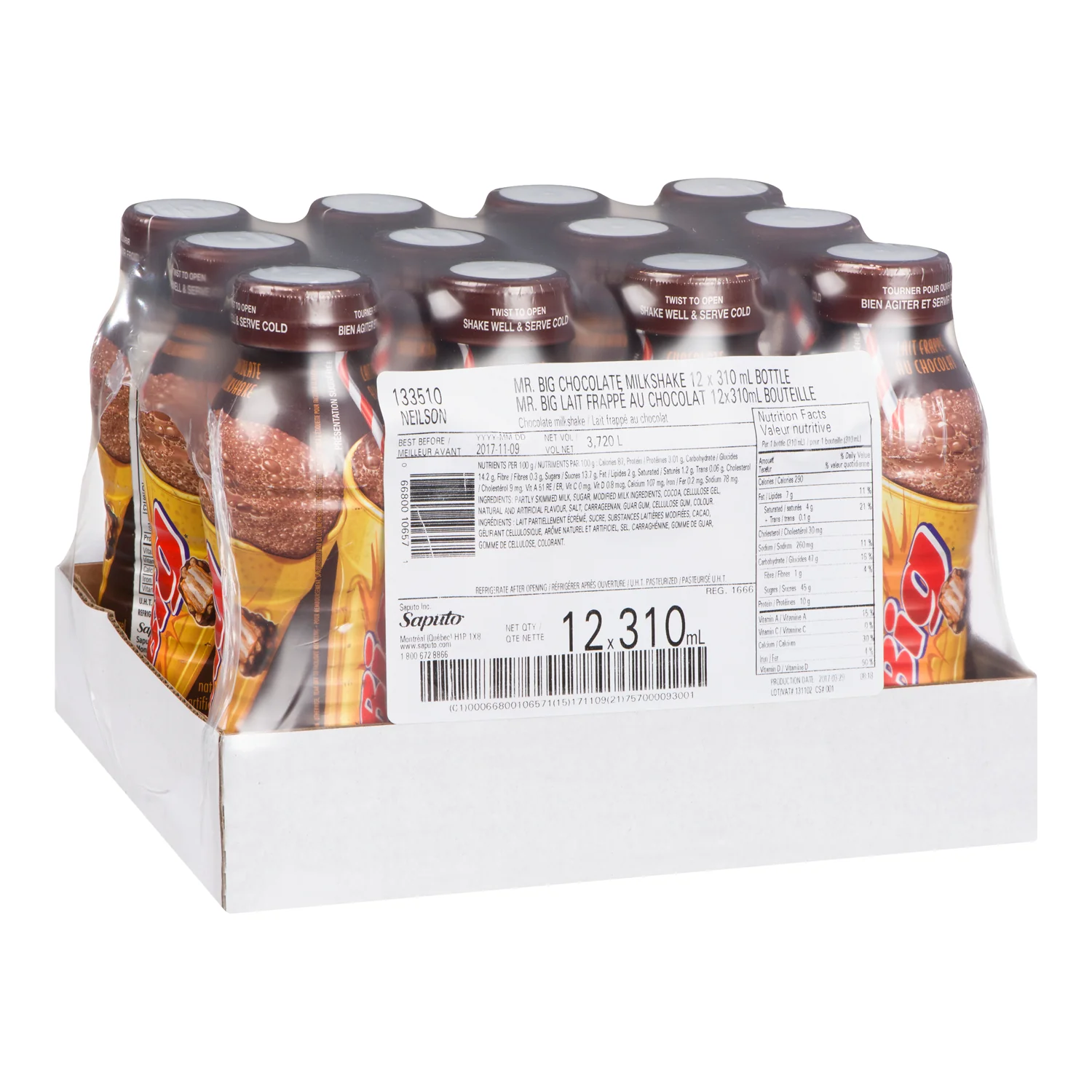 Mr Dairy - Milkshake Big Chocolate 12x310 ML