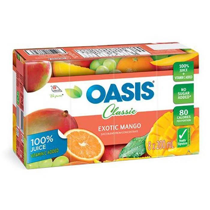Oasis - Tetra Exotic Mango Juice 8x200ML