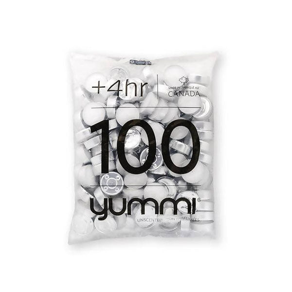 Yummi - Tealights Unscented 4 To 5 Hrs 100EA