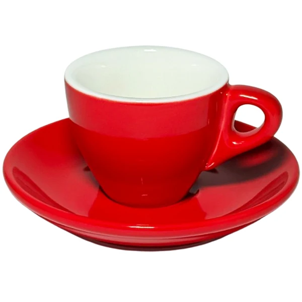 Sara Moka - Cucina Rosso 2.7oz Espresso Cups 6SET