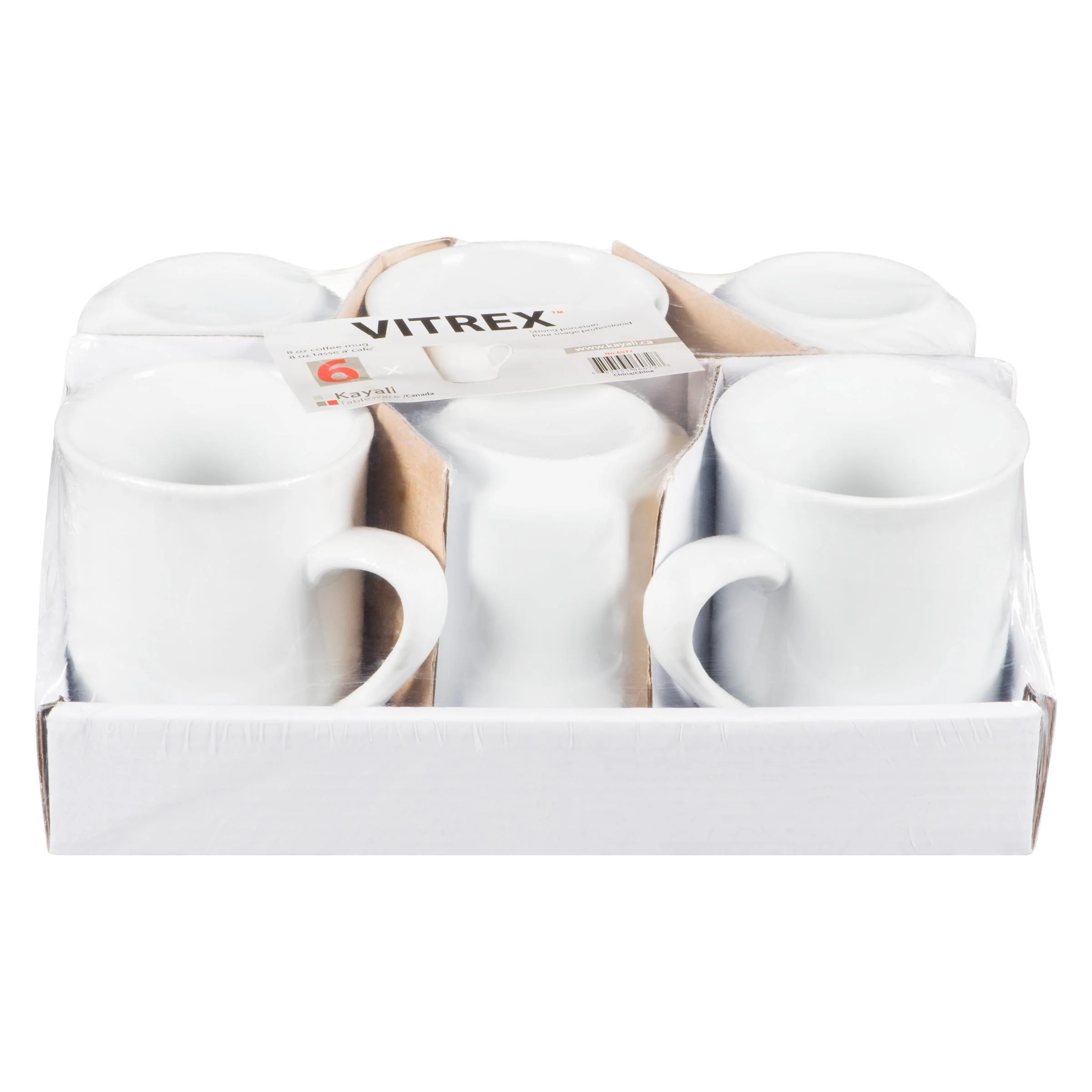 Vitrex - 8OZ Coffee Mug 6PK