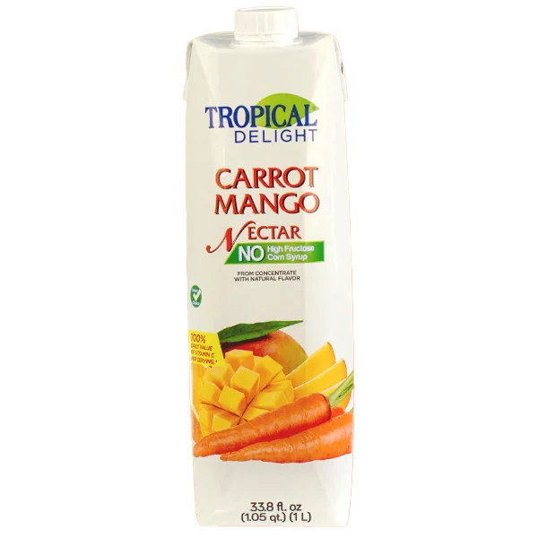 Tropical Delight - Td Tetra Carrot Mango Juice 1LT