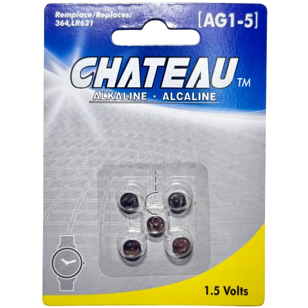 Chateau - 364 AG1-5 Watch Batteries 5EA