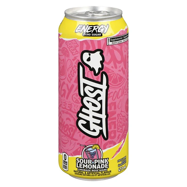 Ghost - Energy Sour Pink Lemonade 12x473 ML