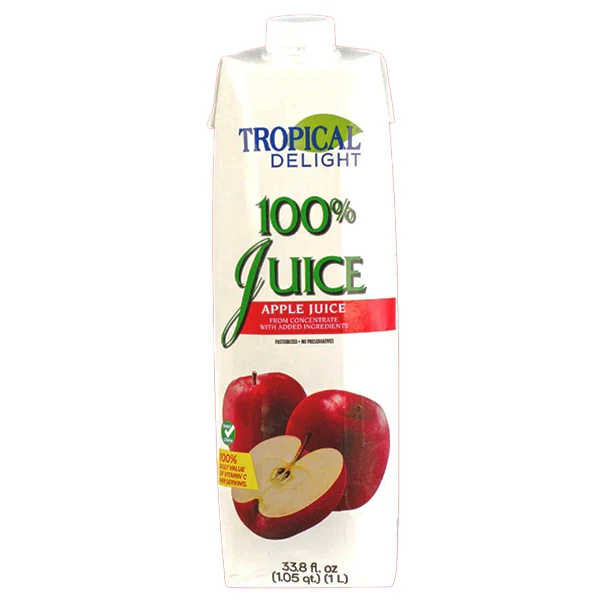 Tropical Delight - Td Tetra Apple Juice 12x1 LT