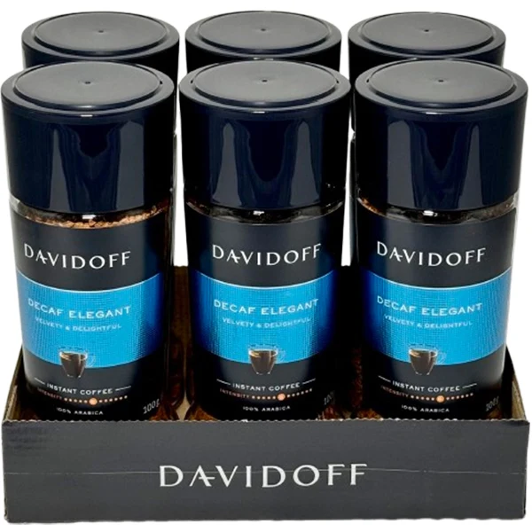Davidoff - Decaf Elegant Instant Coffee 6x100 GR