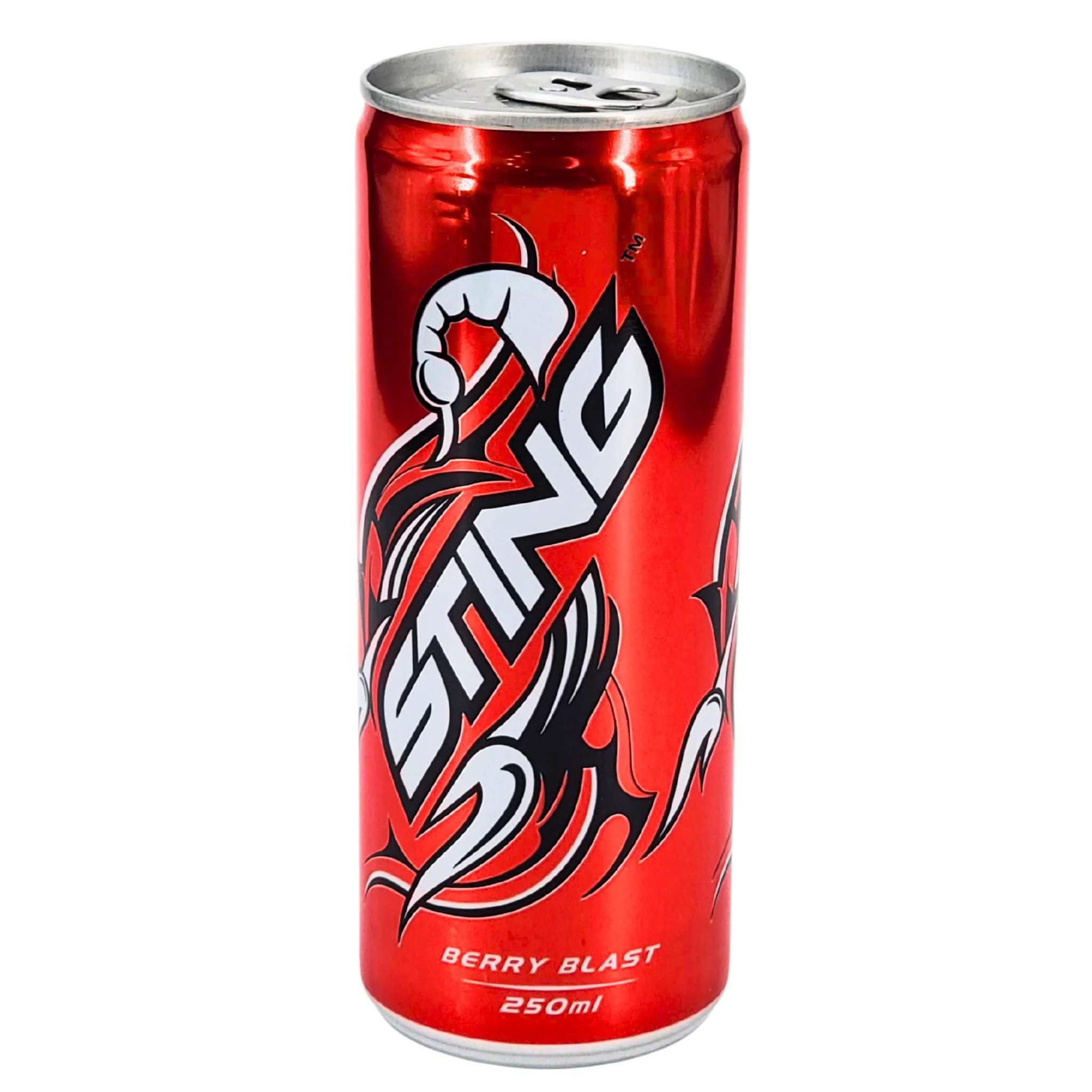 Sting Red Berry Blast Energy Drink Cans 24x250mL — Case (4 x 12 x 250 ML)