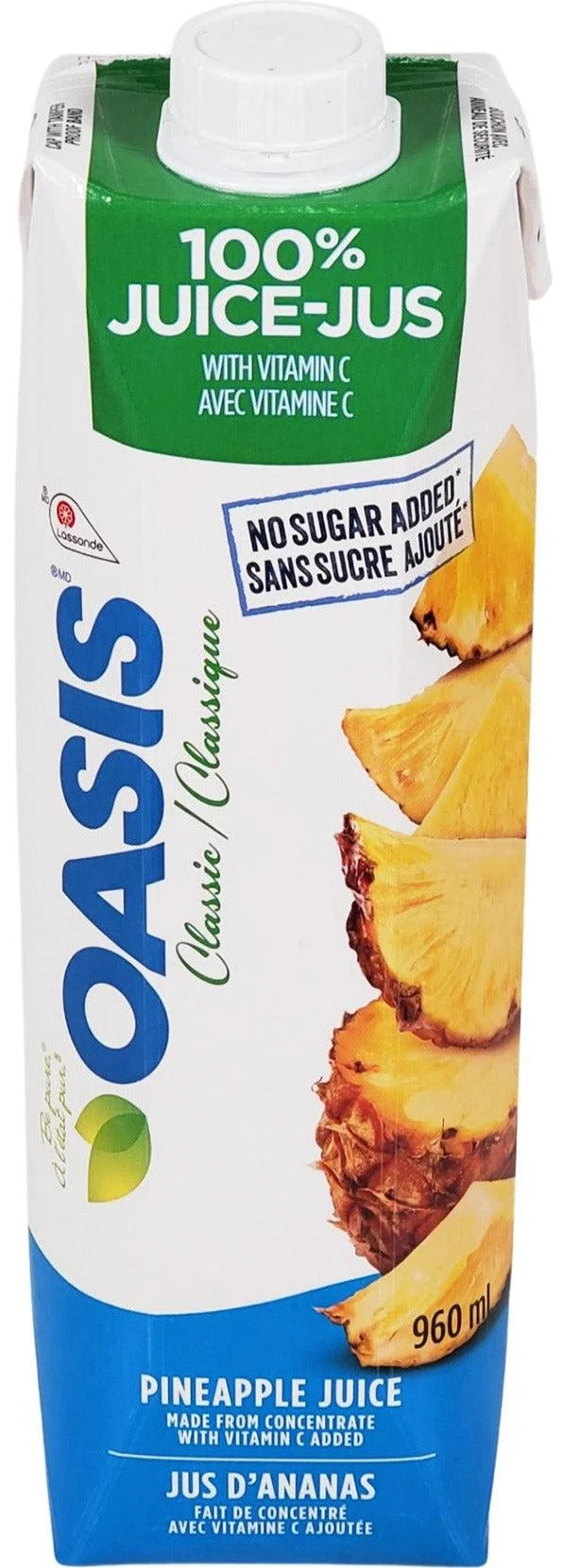 Oasis - Juice - Pineapple - Tetra — Each (960 ML)