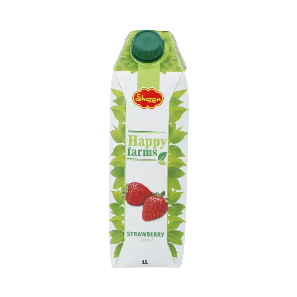 Shezan Happy Farms Strawberry Juice — Case (12 x 1 L)