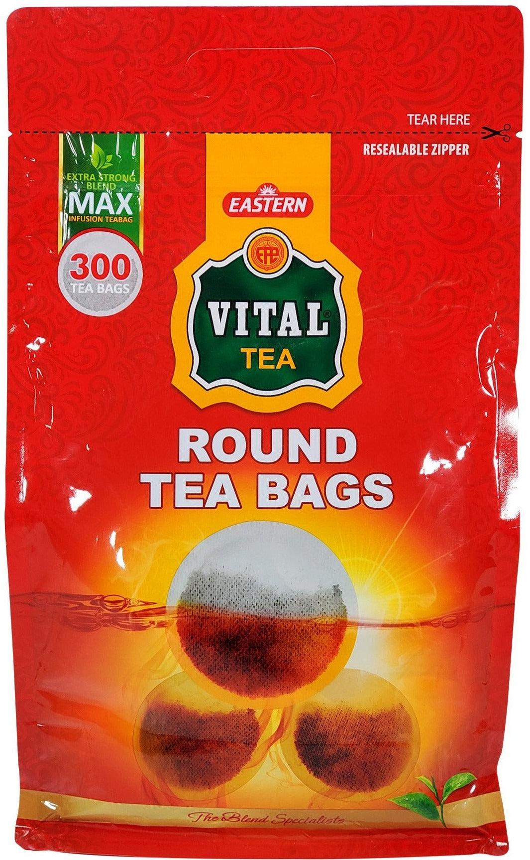 Vital Tea - Tea Bags - Zip Pouch - Round — Case (6 x 300 CT)