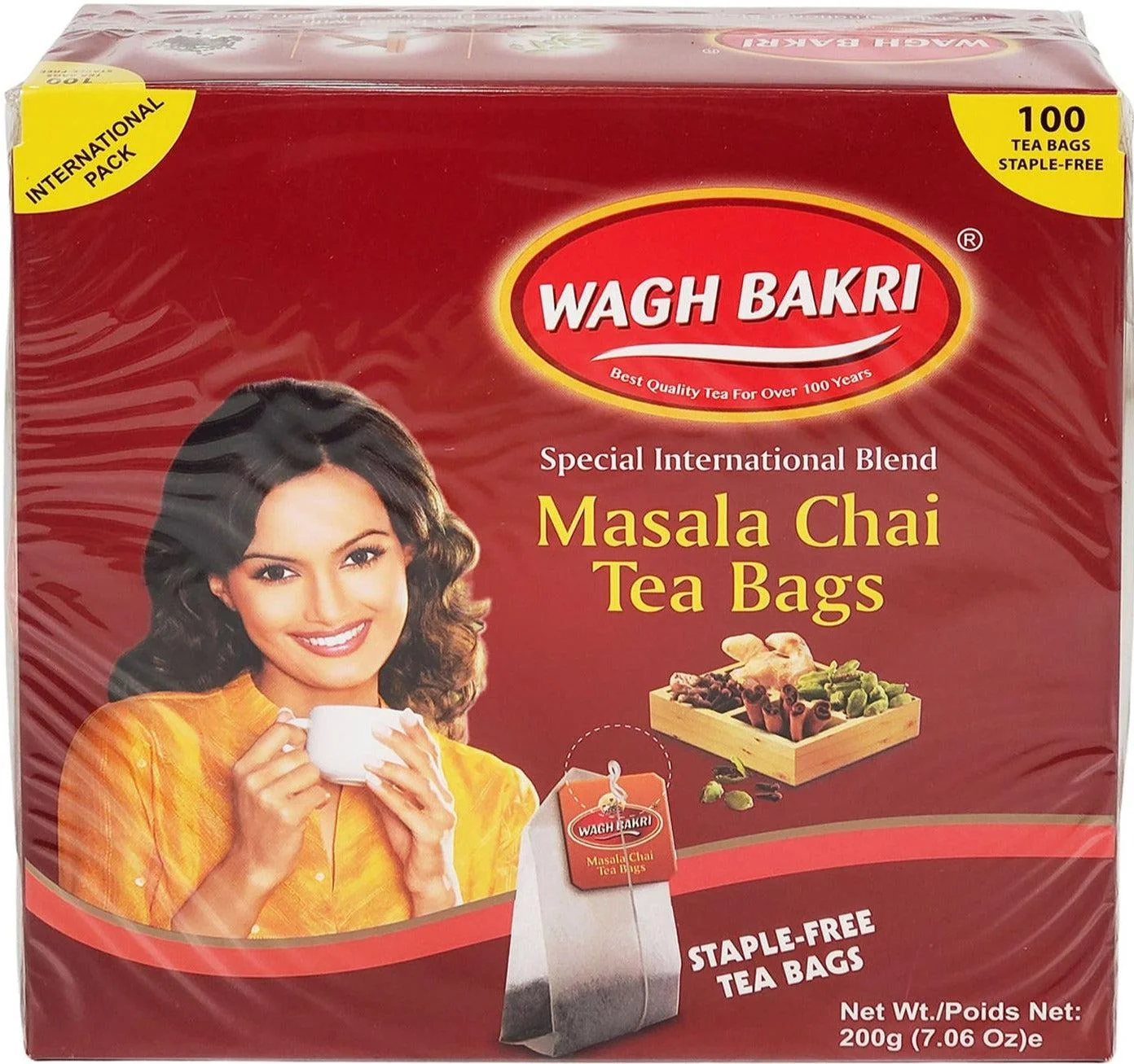 Wagh Bakri - Tea Bags - Masala Chai — Case (16 x 200 G)