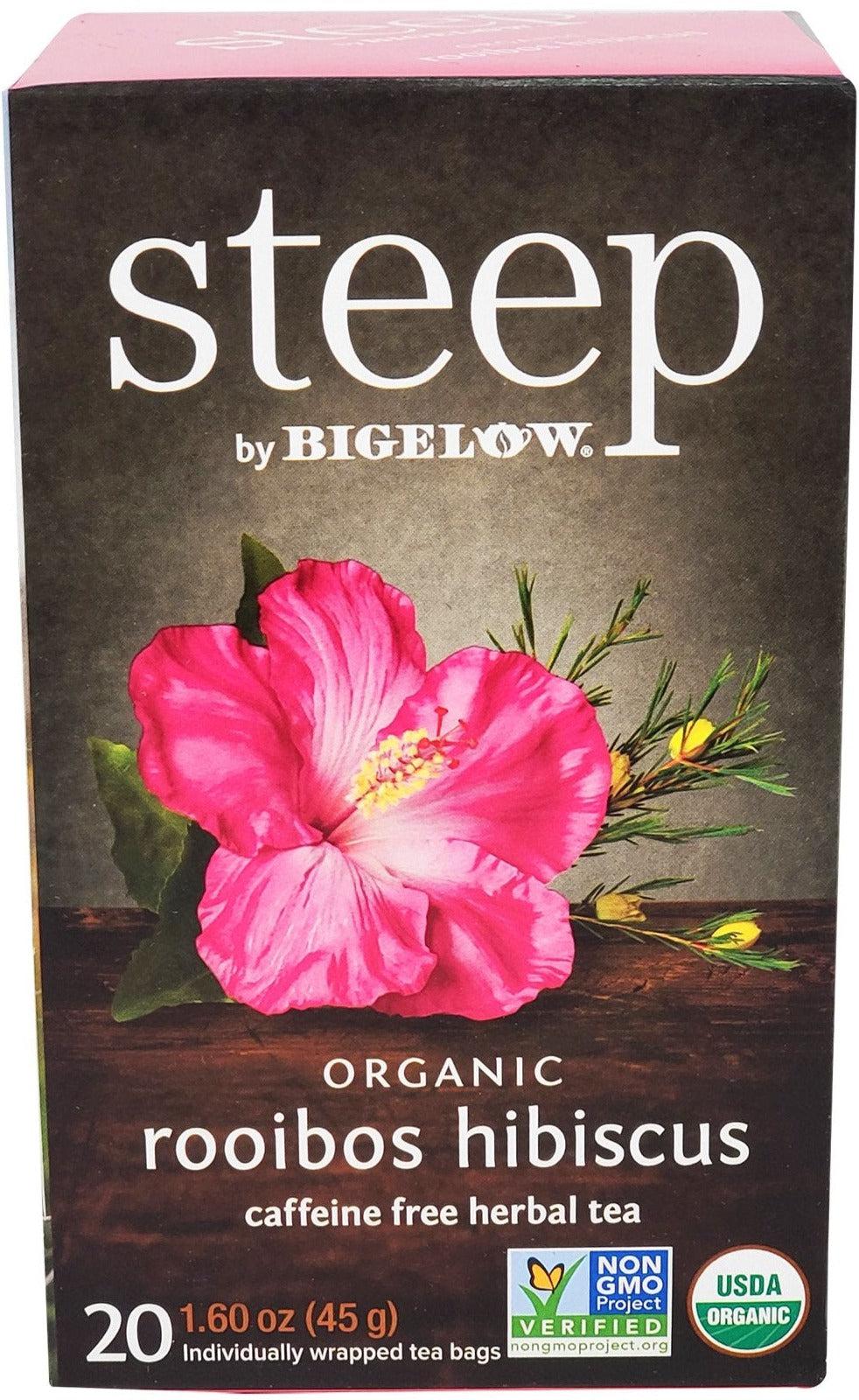 Steep - Tea Bags - Organic - Rooibos Hibiscus — Case (20 CT)