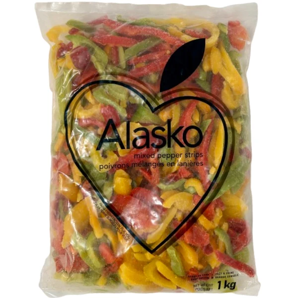 Alasko - Iqf Mixed Pepper Strips 1KG