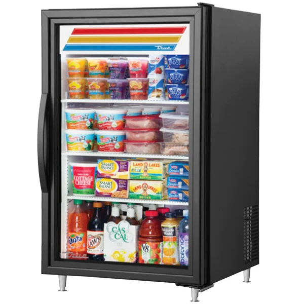 True - Gdm-07-Hc~TSL01 Blk Gl Dr Refrigerated Merchandiser 24"