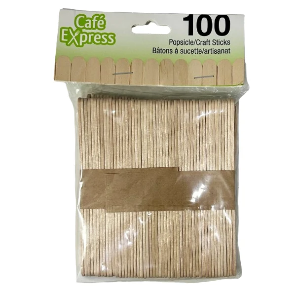 Cafe Express - Popsicle Craft Sticks 24x100 CT