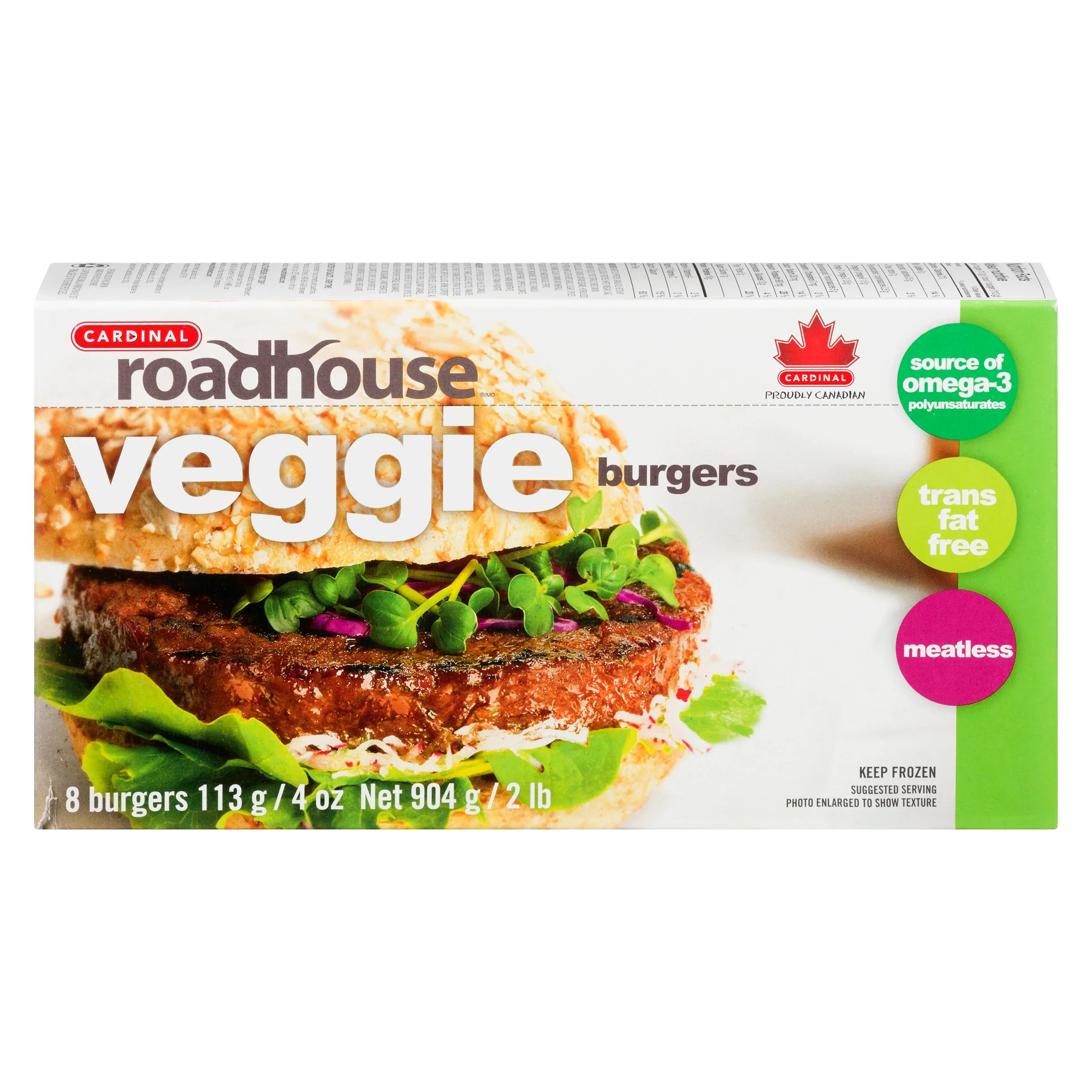Cardinal - Roadhouse Veggie Burgers 907GR