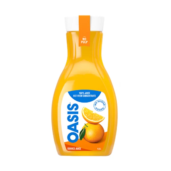 Oasis - Premium Orange Juice Without Pulp 1.5LT
