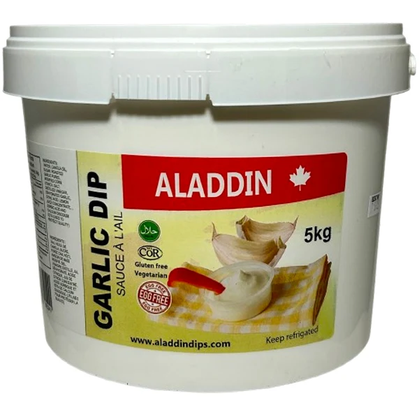 Aladdin Dips - Garlic Sauce Pail 5KG