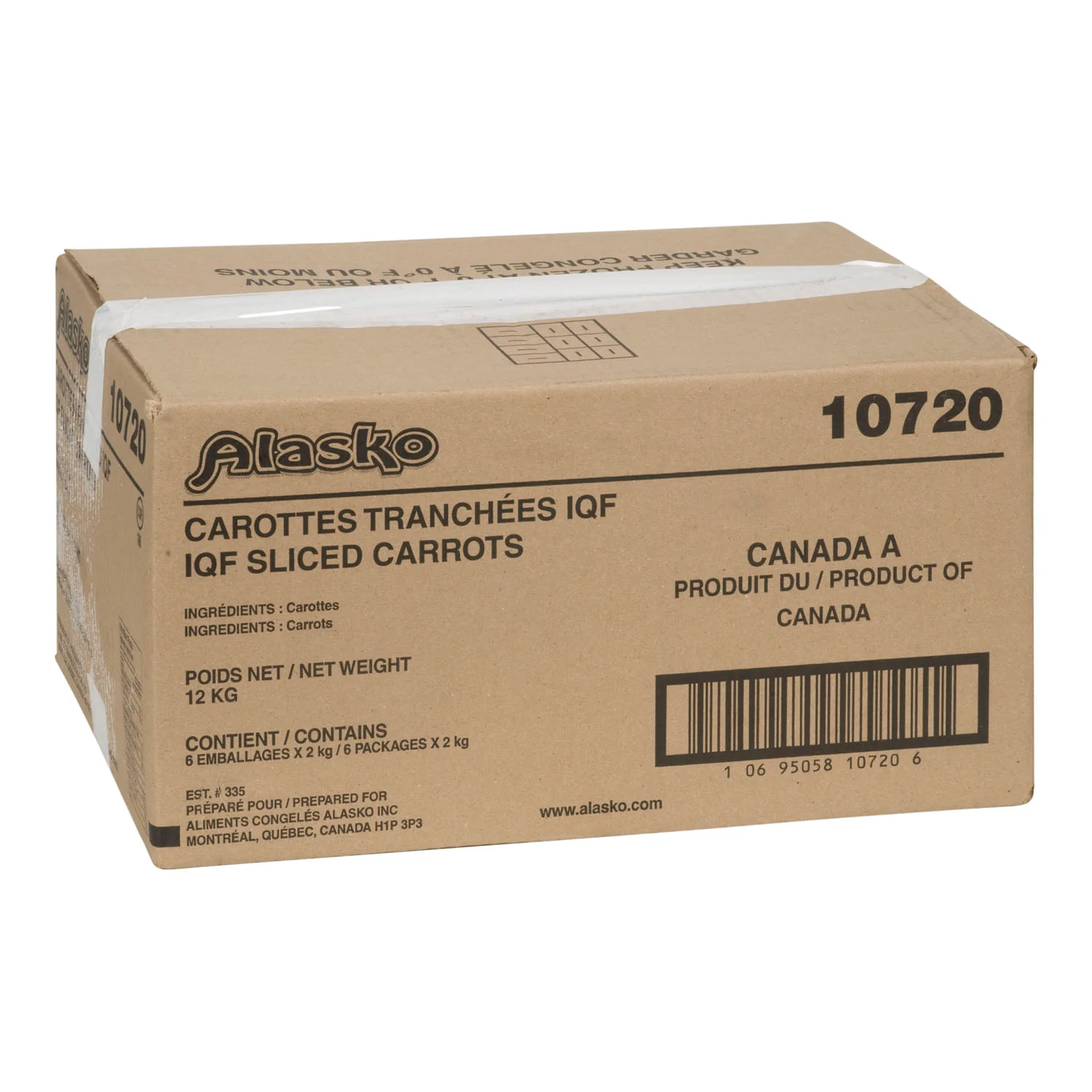 Alasko - Sliced Carrots 6x2KG