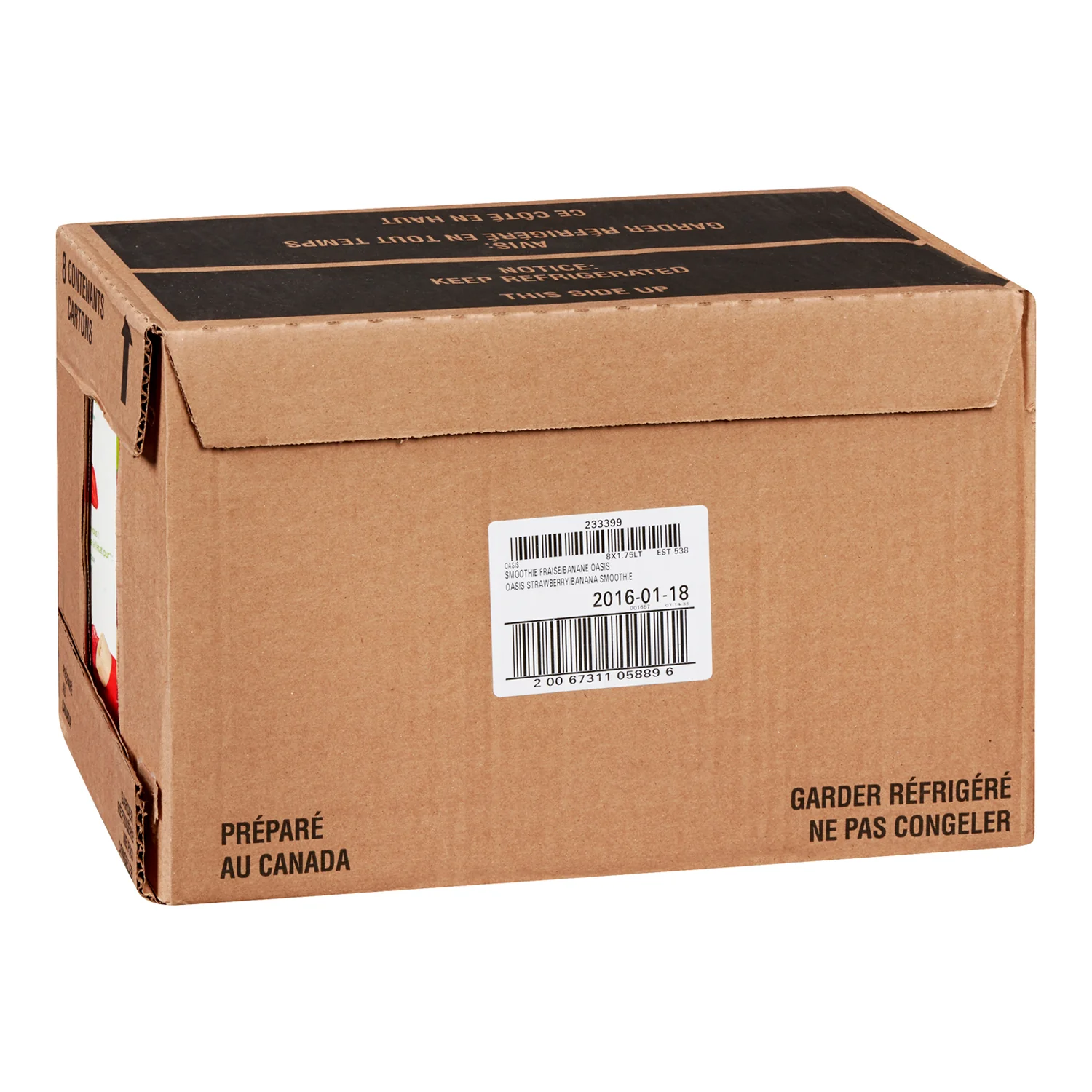 Oasis - Smoothie Stawberry Banana 8x1.6 LT