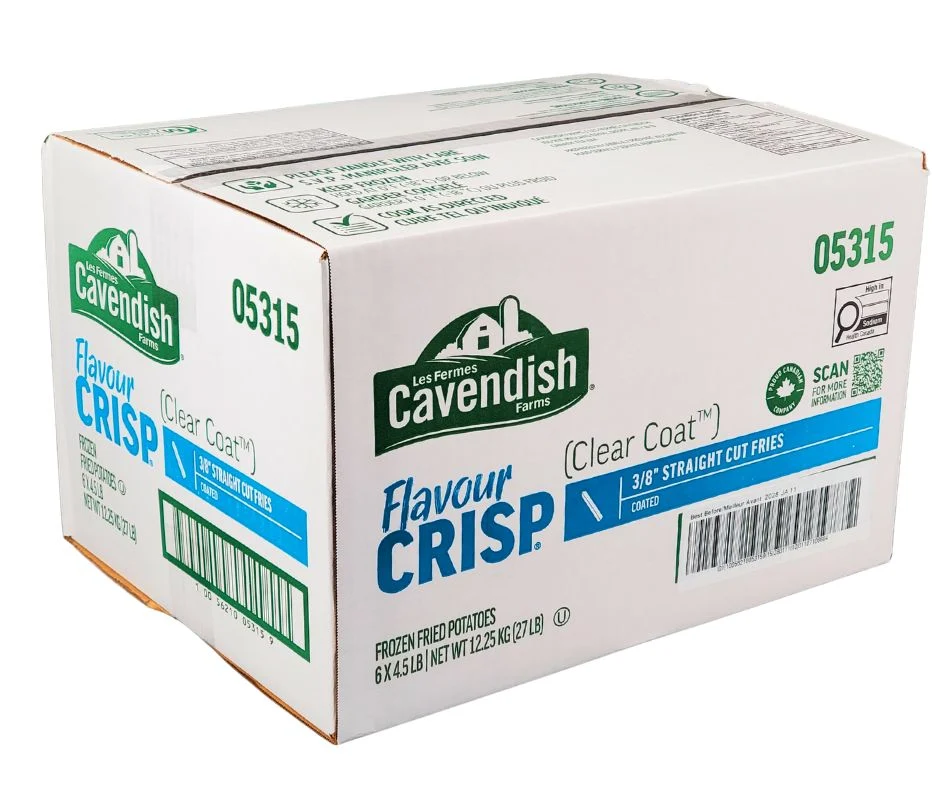 Cavendish - French Fries - Clear Coat - 3/8 - 05315 — Each (4.5 LB)