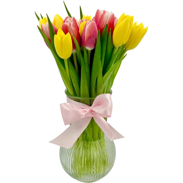Blushing Tulip Arrangement