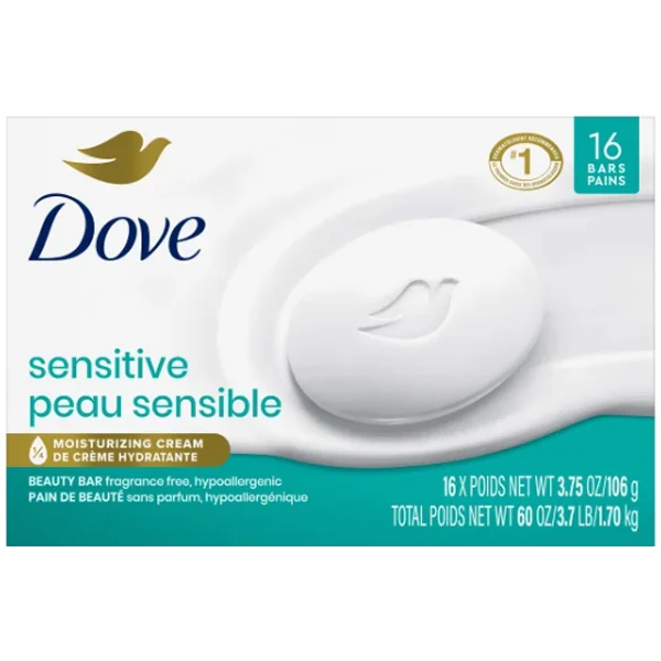 Dove - Sensitive Skin Beauty Bar 16x106 GR