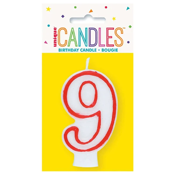 Unique - Deluxe Numeral Candle 9 1EA