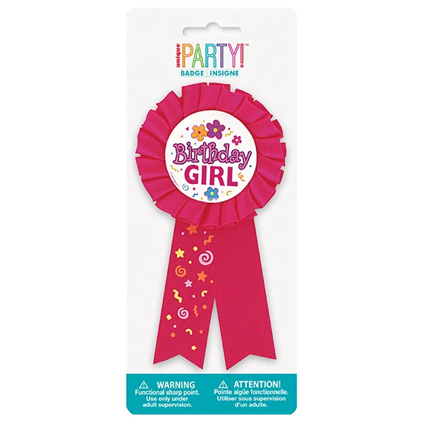 Unique - Birthday Girl Award Ribbon 1EA