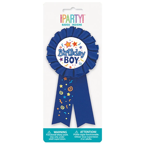 Unique - Birthday Boy Award Ribbon 1EA