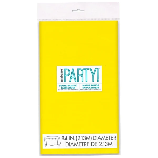 Unique - Neon Yellow Round Table Cover EA