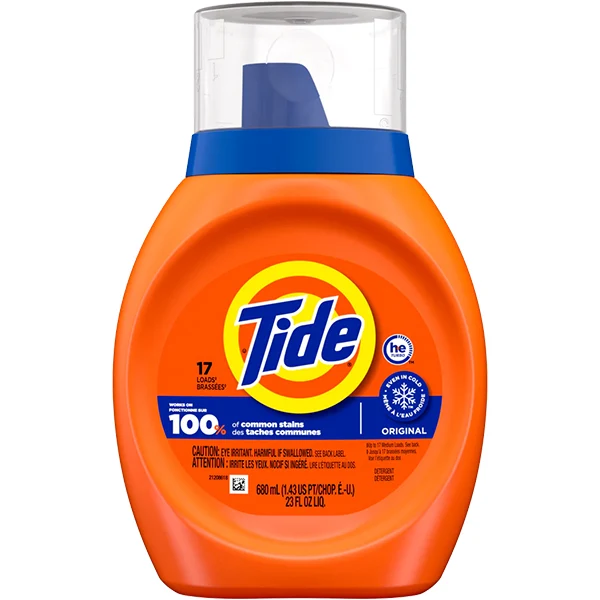 Tide - Original High Efficiency Liquid Detergent 17LOADS 680 ML