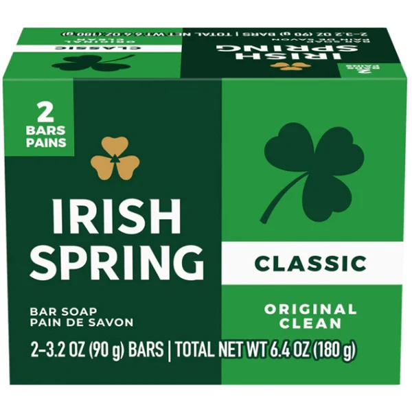 Irish Spring - Classic Bar Soap 2x90 G