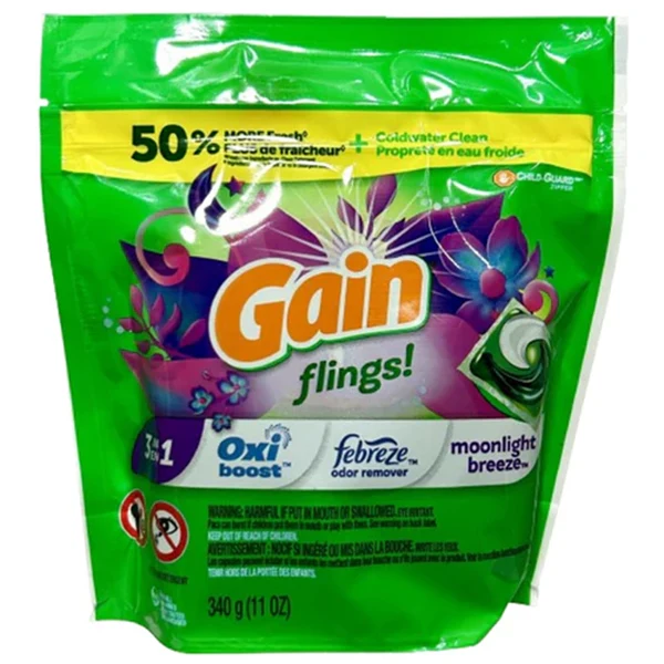 Gain - Flings Moonlight Breeze Detergent Pacs 16CT