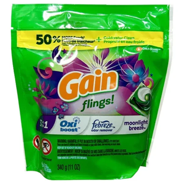 Gain - Flings Moonlight Breeze Detergent Pacs 6x16 CT
